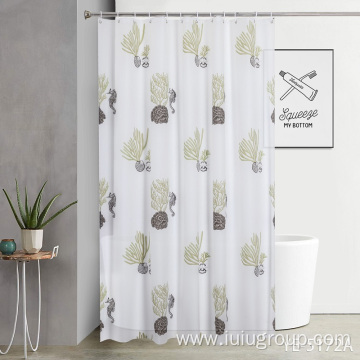 PEVA Shower Curtain with Ocean Design Printing